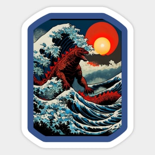 Great Wave monster Sticker